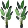 B07PM2K15XMAIN25feetitempackagequantitysizename Fopamtri Artificial Bird of Paradise Plant